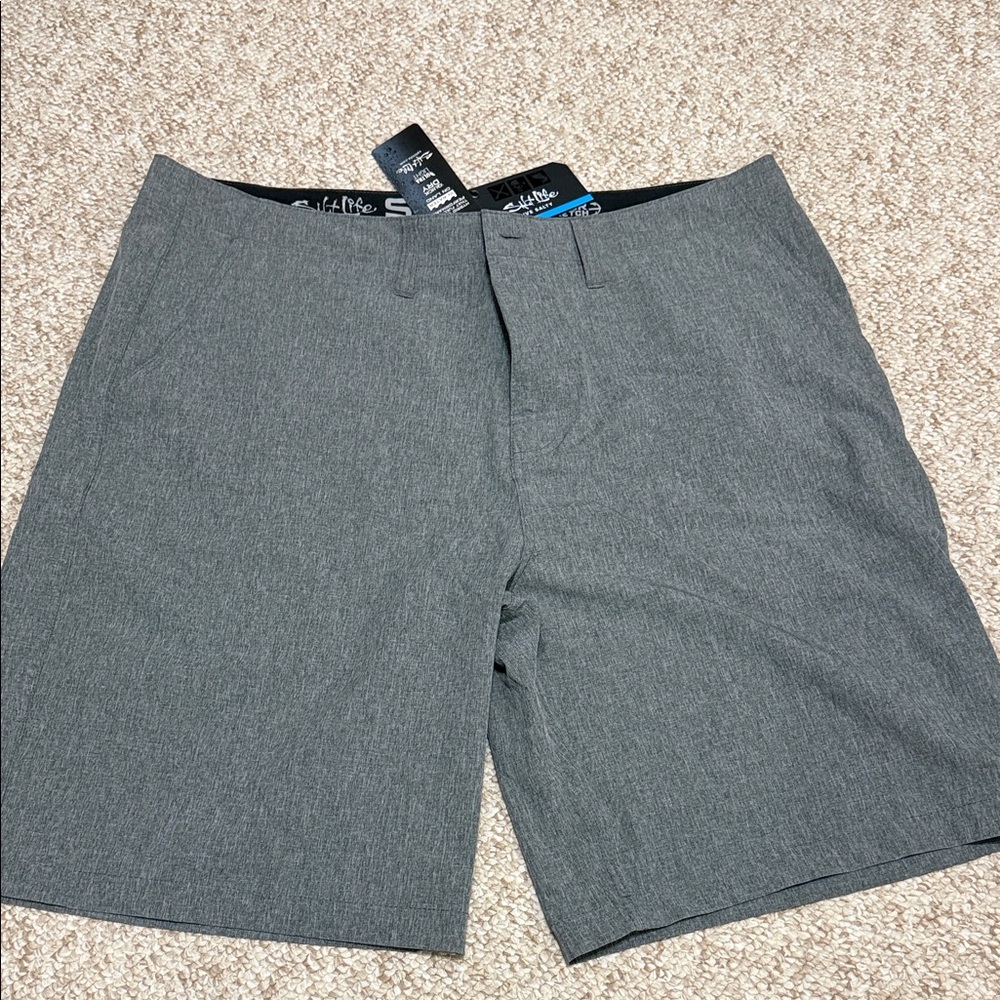 Men's Salt Life Gray Performance Shorts -